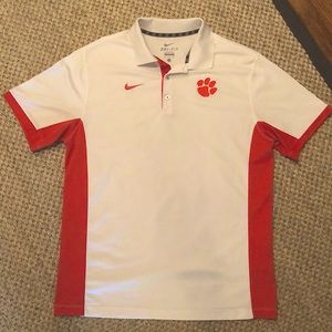Nike Dryfit Large Clemson Polo